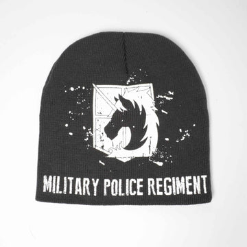 Attack On Titan Military Police Regiment Symbol Unfold Beanie - BUCKET POPCORN